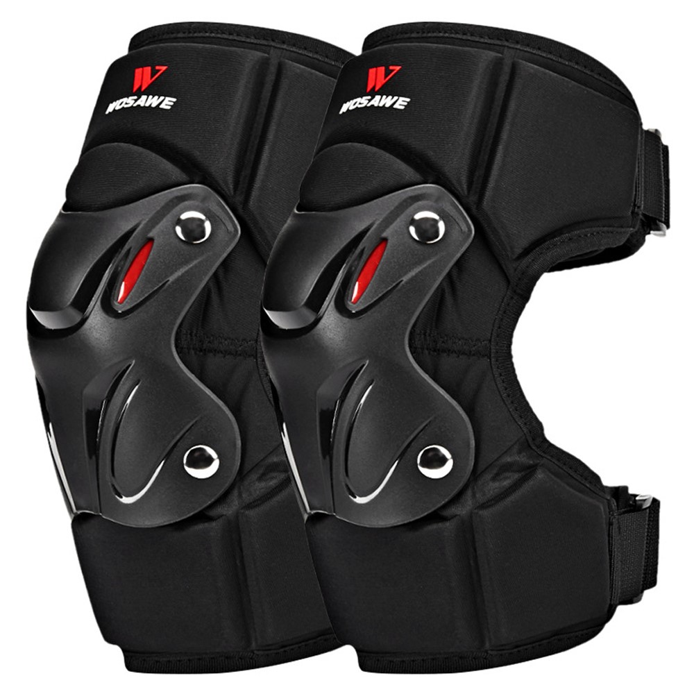 WOSAWE MO352-HX 1Pc Adult Motorcycle Cycling Knee Guard Skating Skateboard Sports Knee Pad Anti-fall Hard Shell Knee Protector-1
