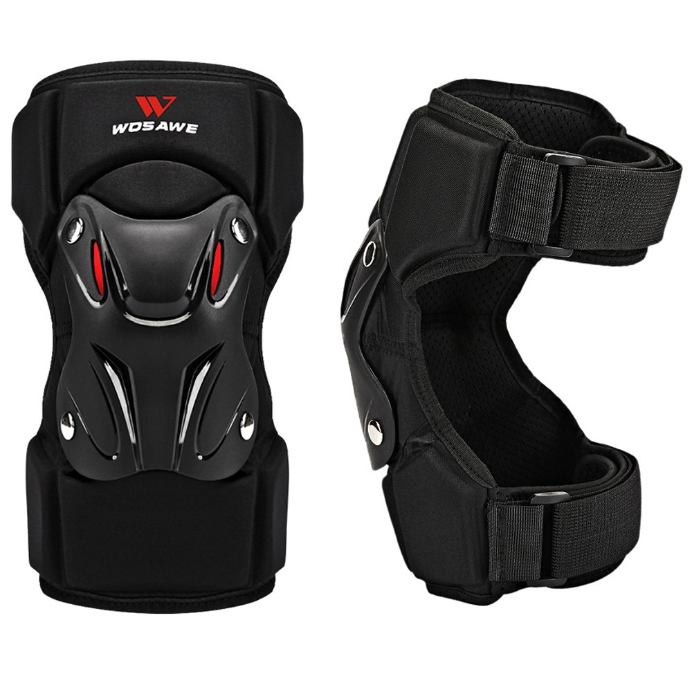 WOSAWE MO352-HX 1Pc Adult Motorcycle Cycling Knee Guard Skating Skateboard Sports Knee Pad Anti-fall Hard Shell Knee Protector-2