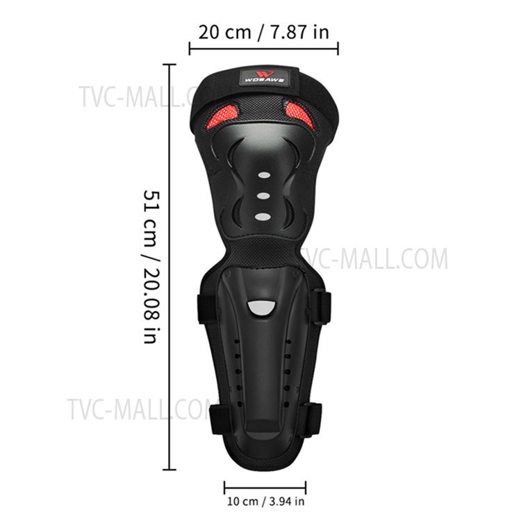 WOSAWE MO359-HX 1 Pair Motorcycle Cycling Knee Guard Skating Hockey Knee Pad Anti-fall Anti-collision Sports Knee Protector-11