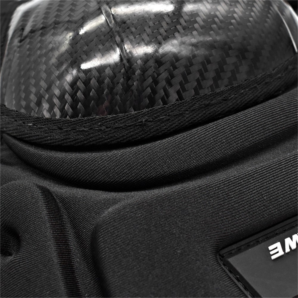 WOSAWE ML332-HX 1 Pair Motorcycle Riding Knee Guard Carbon Fiber Hard Shell Roller Skating Skateboard Anti-collision Knee Pad Protector-8