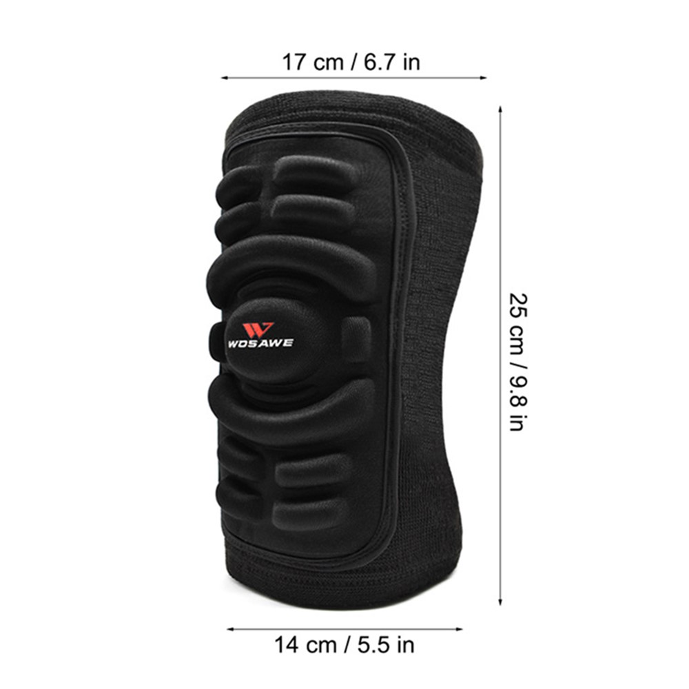 WOSAWE BL316 1Pc Outdoor Sports Cycling Knee Guard Skating Hockey Basketball Silicone Gel Knee Pad Anti-fall Knee Protector-10