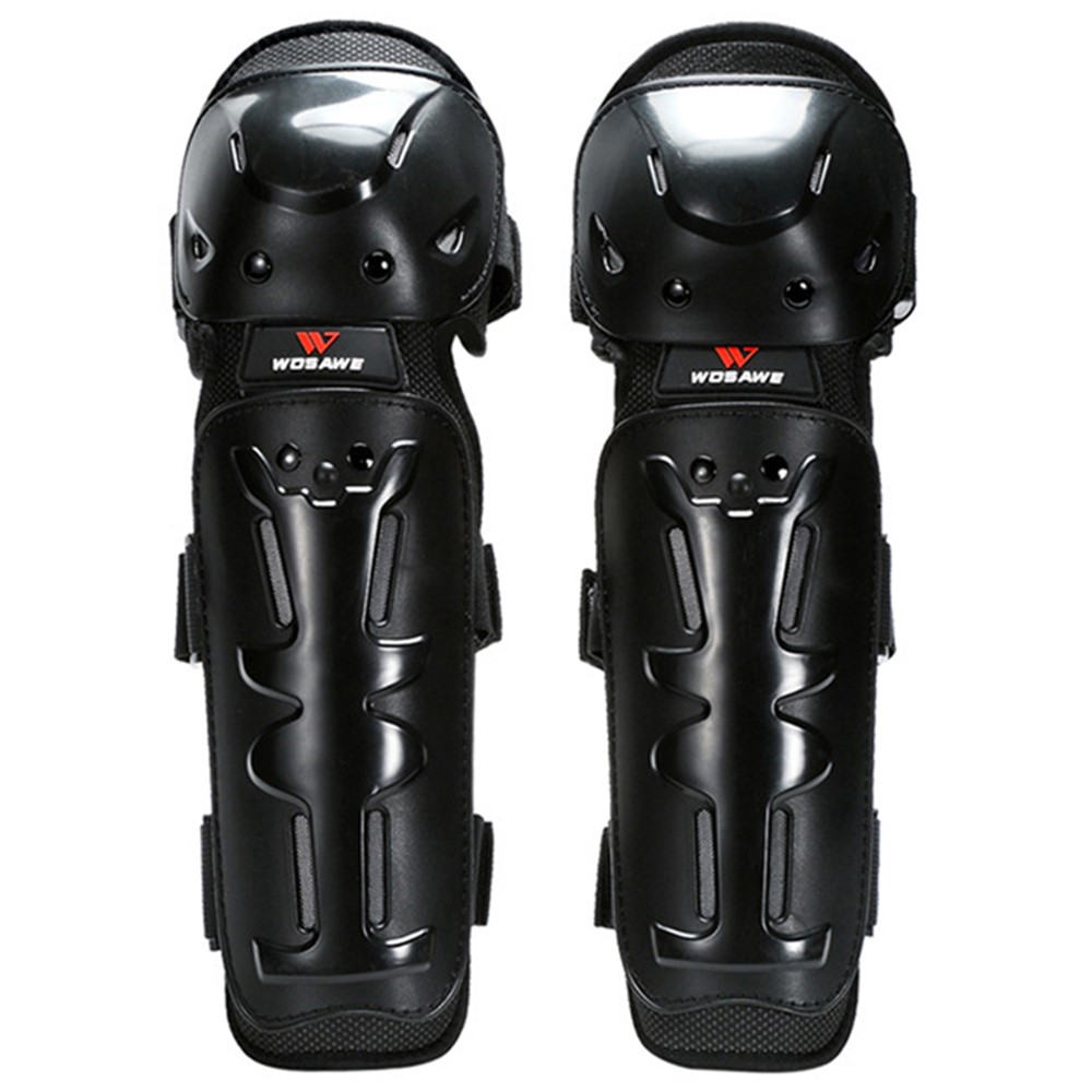 WOSAWE ML311-HX 1 Pair Motorcycle Roller Skating Anti-fall Long Knee Pads Adult PE Shell+Velvet Ski Snowboard Leg Knee Guard-3