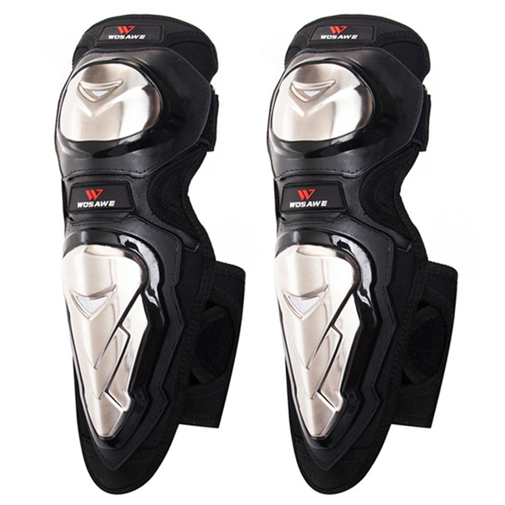 WOSAWE ML305 1 Pair Motocross MTB Cycling Anti-fall Elbow Pad Men Women Reflective Ski Roller Skating Thicken Stainless Steel EVA Elbow Guard-1