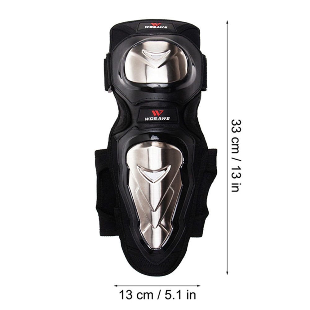 WOSAWE ML305 1 Pair Motocross MTB Cycling Anti-fall Elbow Pad Men Women Reflective Ski Roller Skating Thicken Stainless Steel EVA Elbow Guard-13