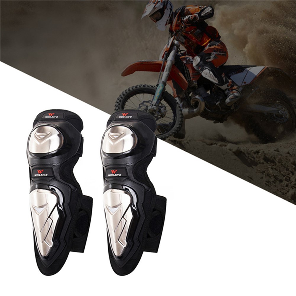 WOSAWE ML305 1 Pair Motocross MTB Cycling Anti-fall Elbow Pad Men Women Reflective Ski Roller Skating Thicken Stainless Steel EVA Elbow Guard-3