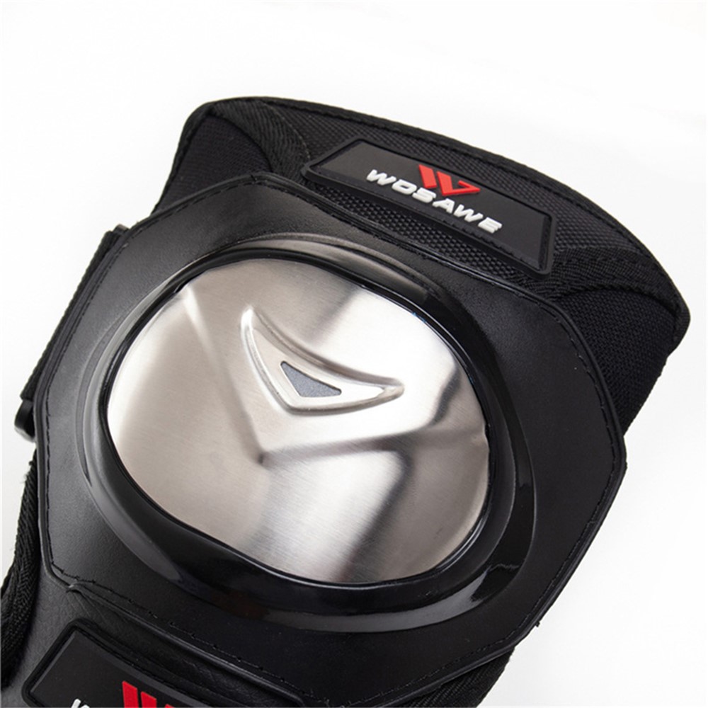 WOSAWE ML305 1 Pair Motocross MTB Cycling Anti-fall Elbow Pad Men Women Reflective Ski Roller Skating Thicken Stainless Steel EVA Elbow Guard-7