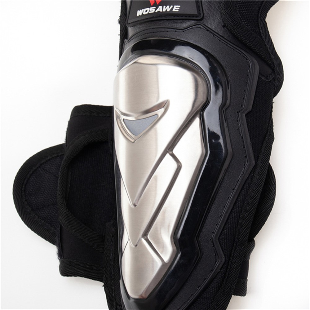WOSAWE ML305 1 Pair Motocross MTB Cycling Anti-fall Elbow Pad Men Women Reflective Ski Roller Skating Thicken Stainless Steel EVA Elbow Guard-8