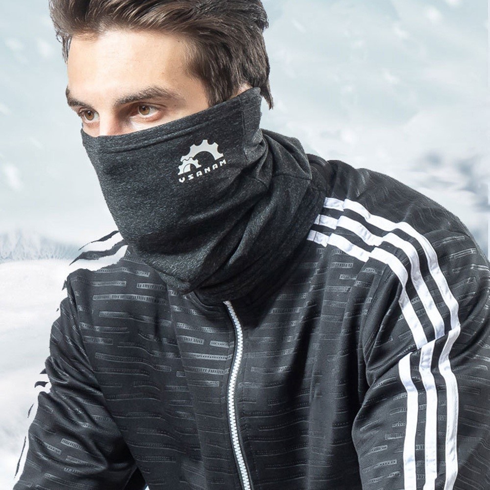 YSANAM YS0170 Outdoor Cycling Bike Full Face Mask Breathable Warm Protection Neck Scarf - Dark Grey-2