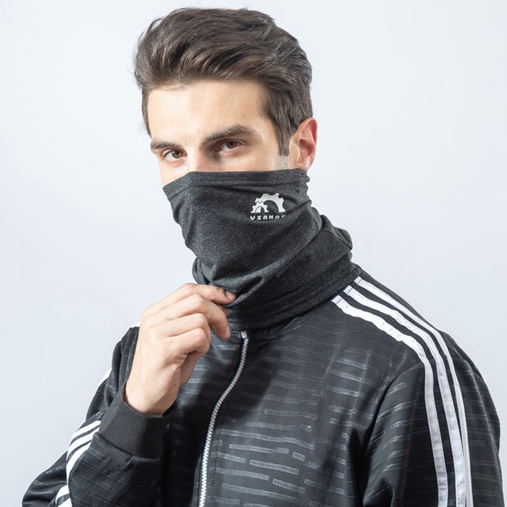 YSANAM YS0170 Outdoor Cycling Bike Full Face Mask Breathable Warm Protection Neck Scarf - Dark Grey-3