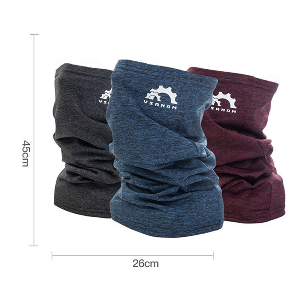 YSANAM YS0170 Outdoor Cycling Bike Full Face Mask Breathable Warm Protection Neck Scarf - Dark Grey-7