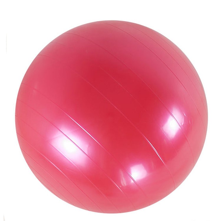 red yoga ball