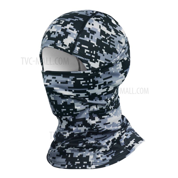 WHEELUP Camouflage Pattern Balaclava Face Mask Motorcycle Windproof Fishing Face Cover - Dark Blue-1