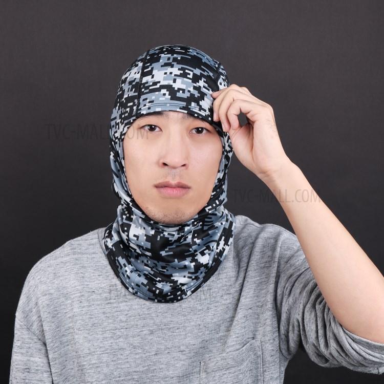 WHEELUP Camouflage Pattern Balaclava Face Mask Motorcycle Windproof Fishing Face Cover - Dark Blue-2