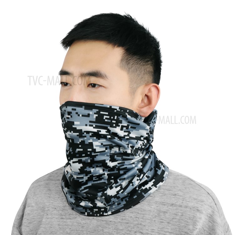 WHEELUP Camouflage Pattern Balaclava Face Mask Motorcycle Windproof Fishing Face Cover - Dark Blue-3