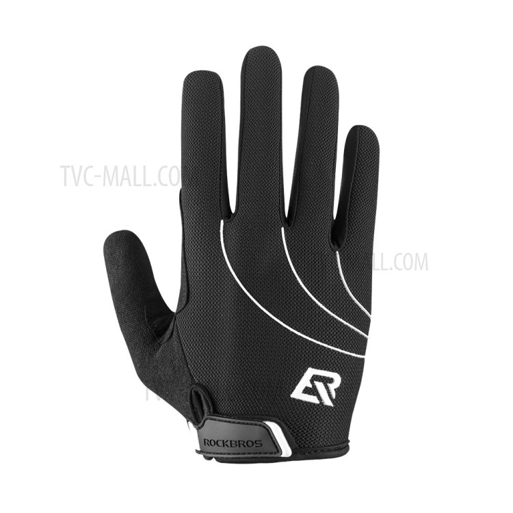 ROCKBROS Full Finger SBR Palm Rest Protection Gloves Outdoor Sports Non-slip Breathable Cycling Gloves - S-1