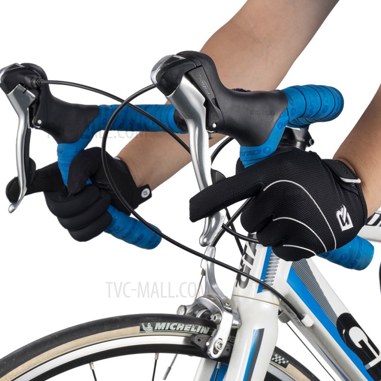 ROCKBROS Full Finger SBR Palm Rest Protection Gloves Outdoor Sports Non-slip Breathable Cycling Gloves - S-3