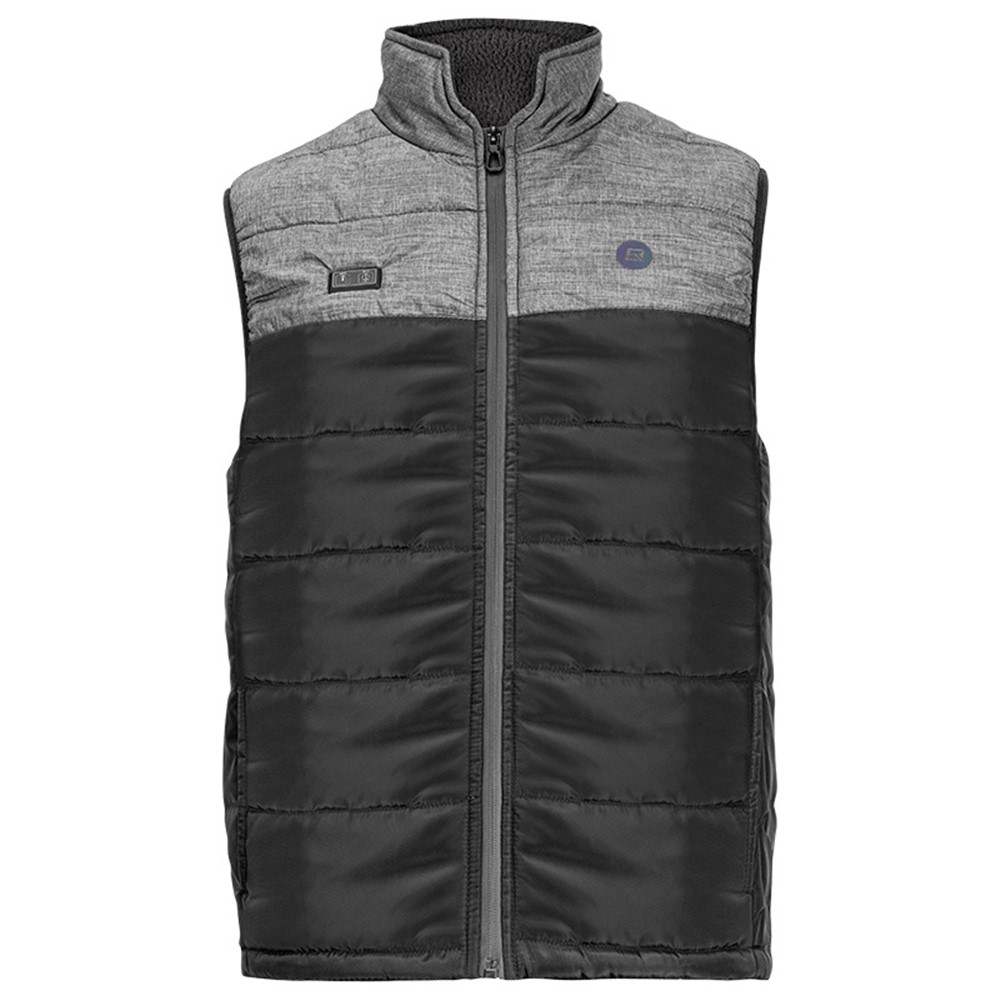 ROCKBROS YPW039 Winter Heated Jacket Motorcycle Bike Cycling Men Women USB Electric Heating Thermal Warm Vest - Black/Grey M-1