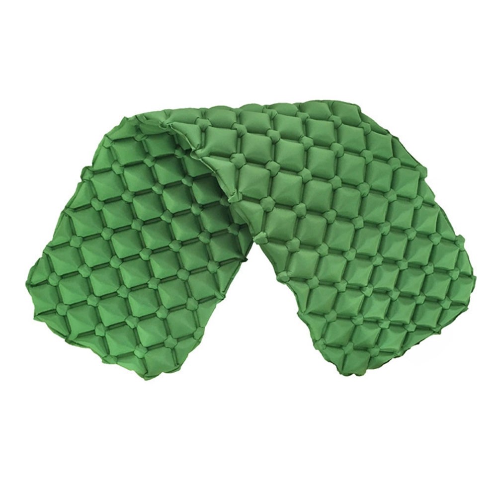 GM-AM00 TPU Camping Sleeping Pad Ultralight Inflatable Sleeping Mat Waterproof Foldable Backpacking Sleeping Bag for Picnic, Tent, Hiking, Car Traveling - Green-2