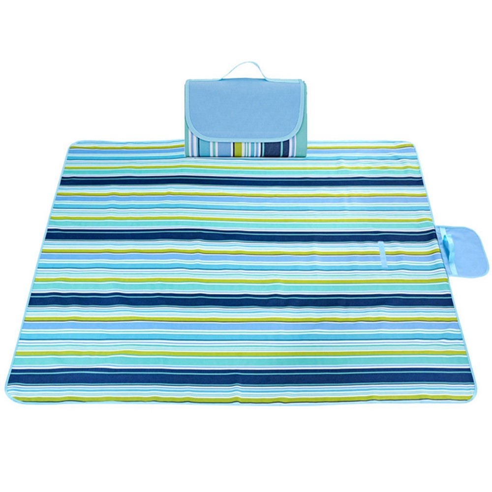 Lovoryeou LR - 987774 200 * 200cm Impermeable Oxford Cloth Portable Outdoor Camping Picnic PAD Plegable Turf Pad - Raya Azul