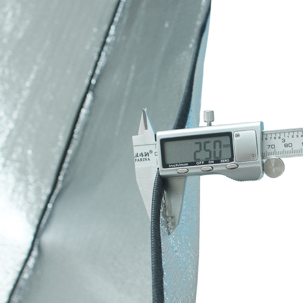 LEVORYEOU TNM-86423 220*198cm Waterproof Tent Mat Double-Sided Aluminum Foil Tarpaulin Hexagonal Moisture-proof Mat-6