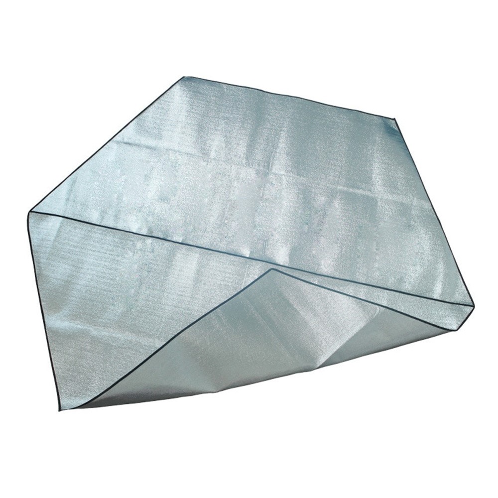 LEVORYEOU TNM-86423 240*220cm Outdoor Camping Backpacking Tent Mat Double-Sided Aluminum Foil Tarpaulin Hexagonal Moisture-proof Mat-3