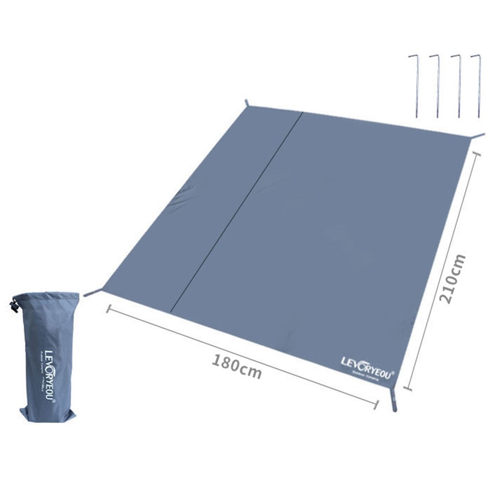 LEVORYEOU LR-D8521 210*180cm 210D Oxford Fabric Waterproof Picnic Mat Thicken Camping Mat-11