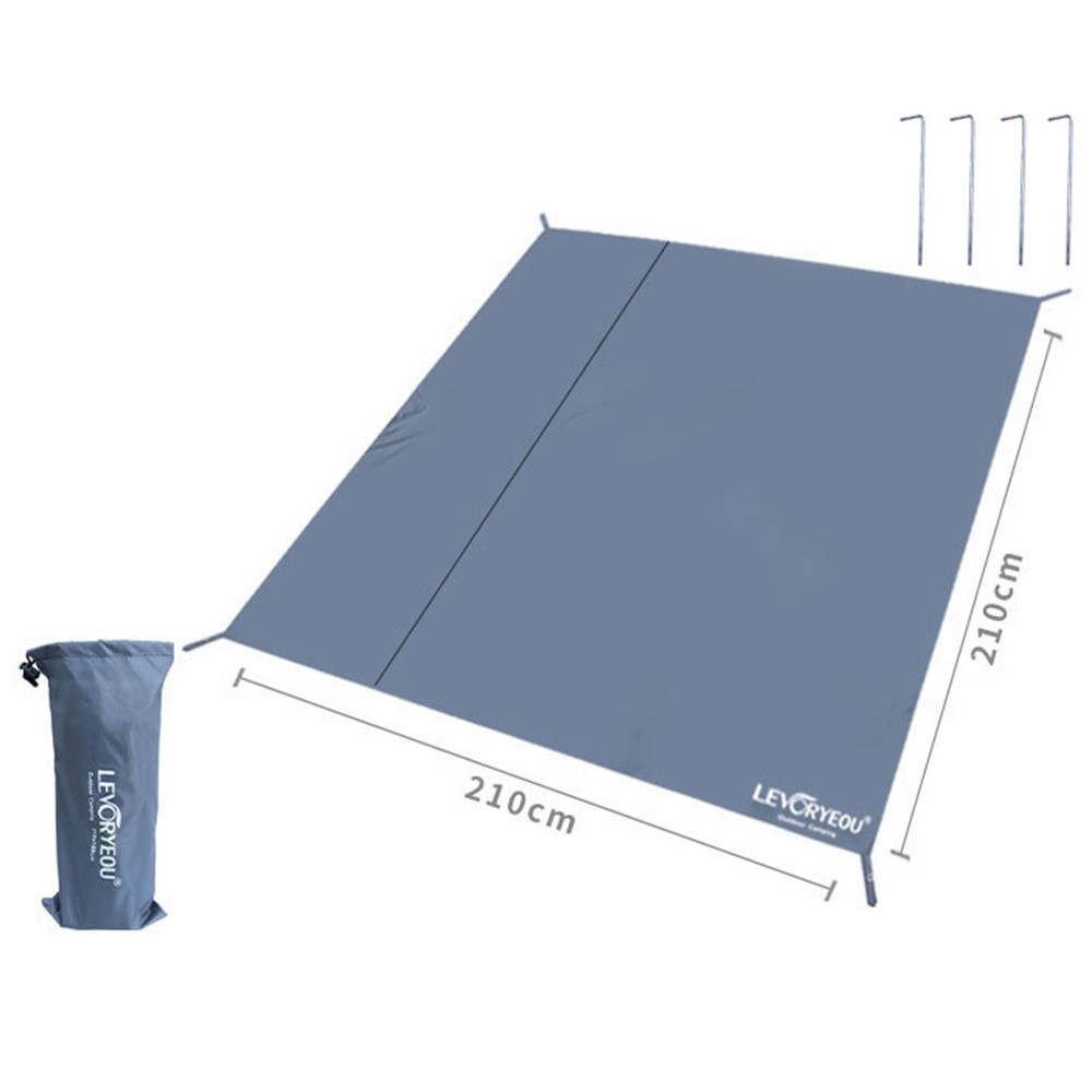 LEVORYEOU LR-D8521 210x210cm Outdoor 210D Oxford Cloth Waterproof Floor Pad Blanket Camping Hiking Picnic Mat-11