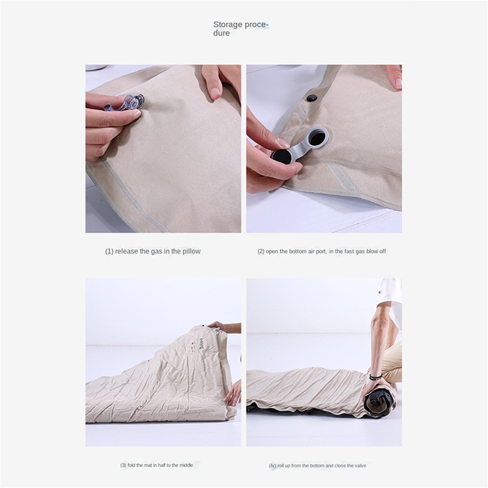 SZXL CQD-D02 190*130*8cm Outdoor Backpacking Automatic Inflatable Mattress Double Person Sleeping Pad, with Pillow-8