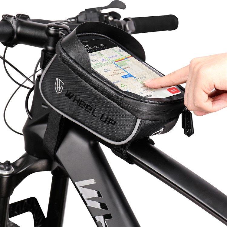 WHEELUP Bicycle Cycling Bag Waterproof Saddle Bag Touch Screen 6.2" Phone Case Pouch-5