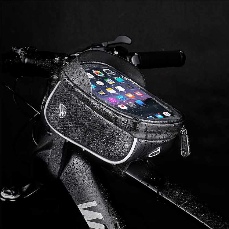 WHEELUP Bicycle Cycling Bag Waterproof Saddle Bag Touch Screen 6.2" Phone Case Pouch-7