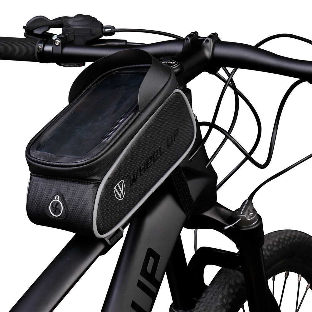 WHEEL UP 020-5 Cycling Bag Highly Waterproof Saddle Bag Touch Screen 6.5" Phone Pouch Case Holder-2