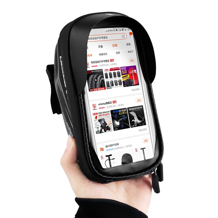 Rodas Para Cima 028 Bicicleta Ciclismo Saco À Prova D 'Água Saco Saco Touch Screen 6.5 "Bolsa De Caso De Telefone-7