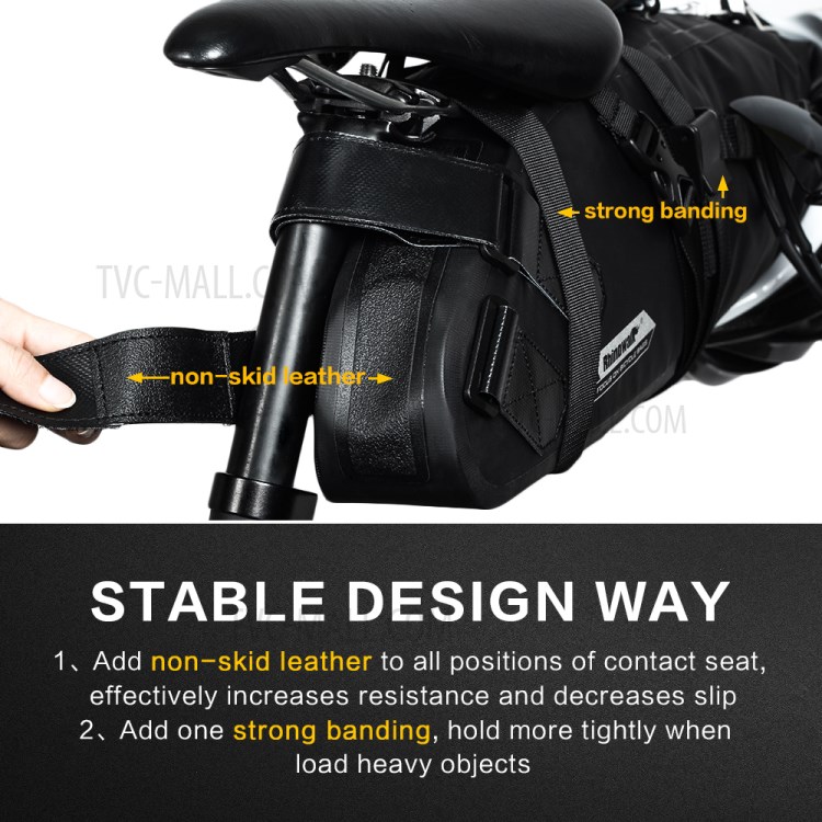 RHINOWALK 5L Capacity Waterproof Bike Shaddle Bag (RK18512)-6