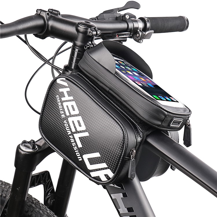 WHEELUP 6.5-inch Touch Screen Bicycle Bag Waterproof Phone Frame Top Tube Bike Bag-1