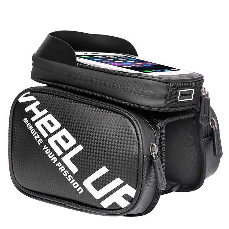 WHEELUP 6.5-inch Touch Screen Bicycle Bag Waterproof Phone Frame Top Tube Bike Bag-3