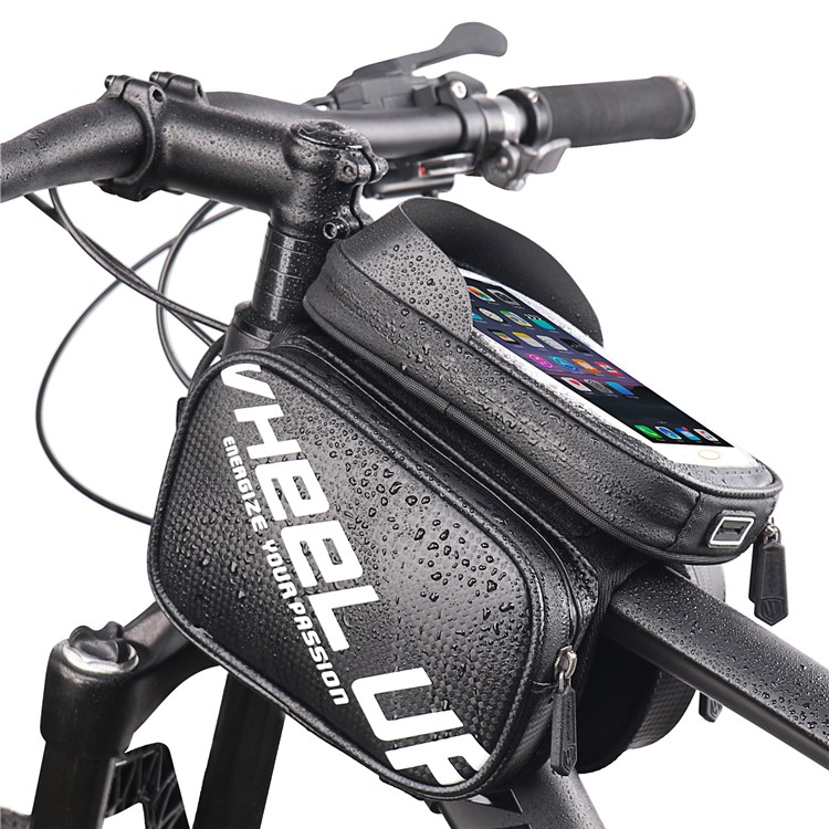 WHEELUP 6.5-inch Touch Screen Bicycle Bag Waterproof Phone Frame Top Tube Bike Bag-4