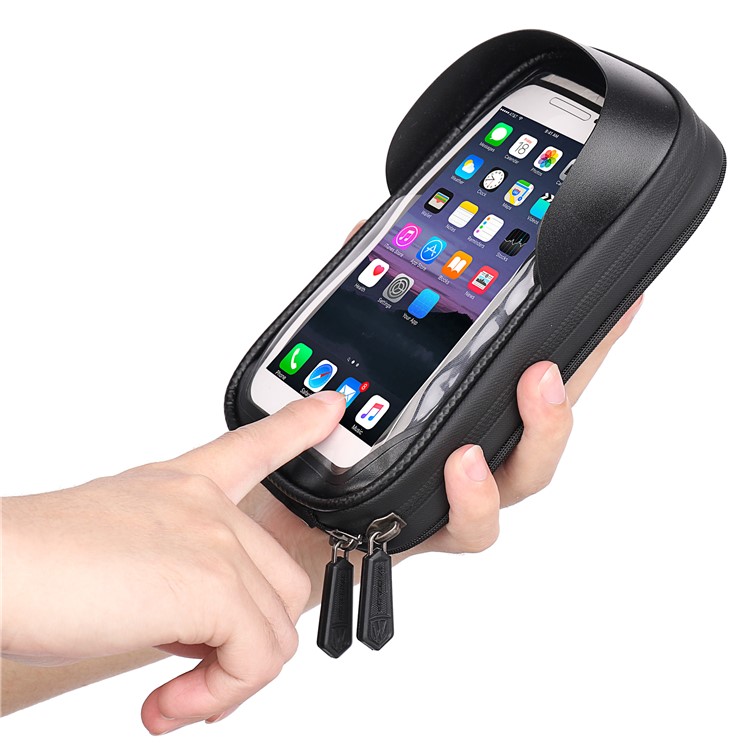 WHEELUP 6.5-inch Touch Screen Bicycle Bag Waterproof Phone Frame Top Tube Bike Bag-9