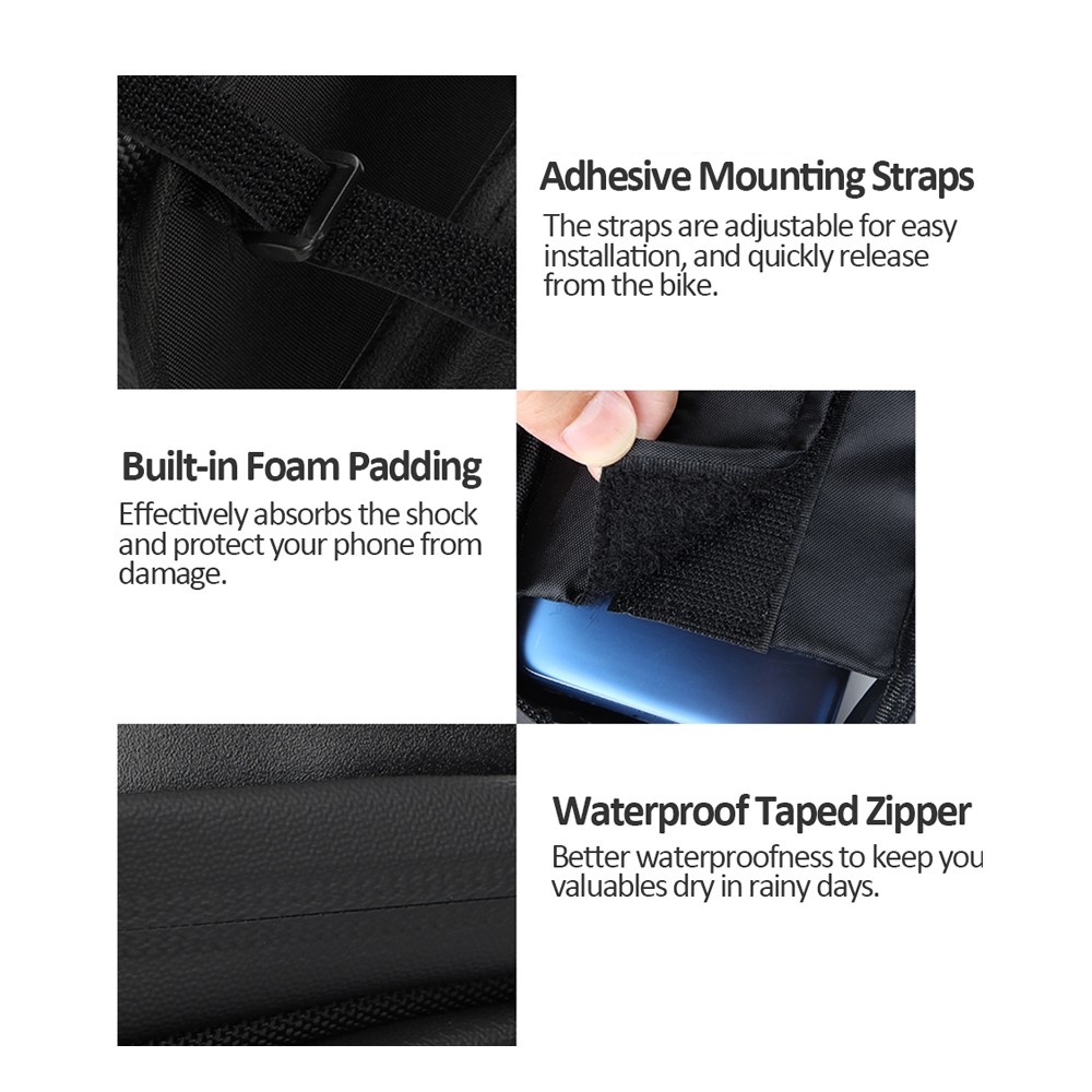GUB 925 Touch Screen Mobile Phone Bag Bicycle Front Bag with Sun Visor-11