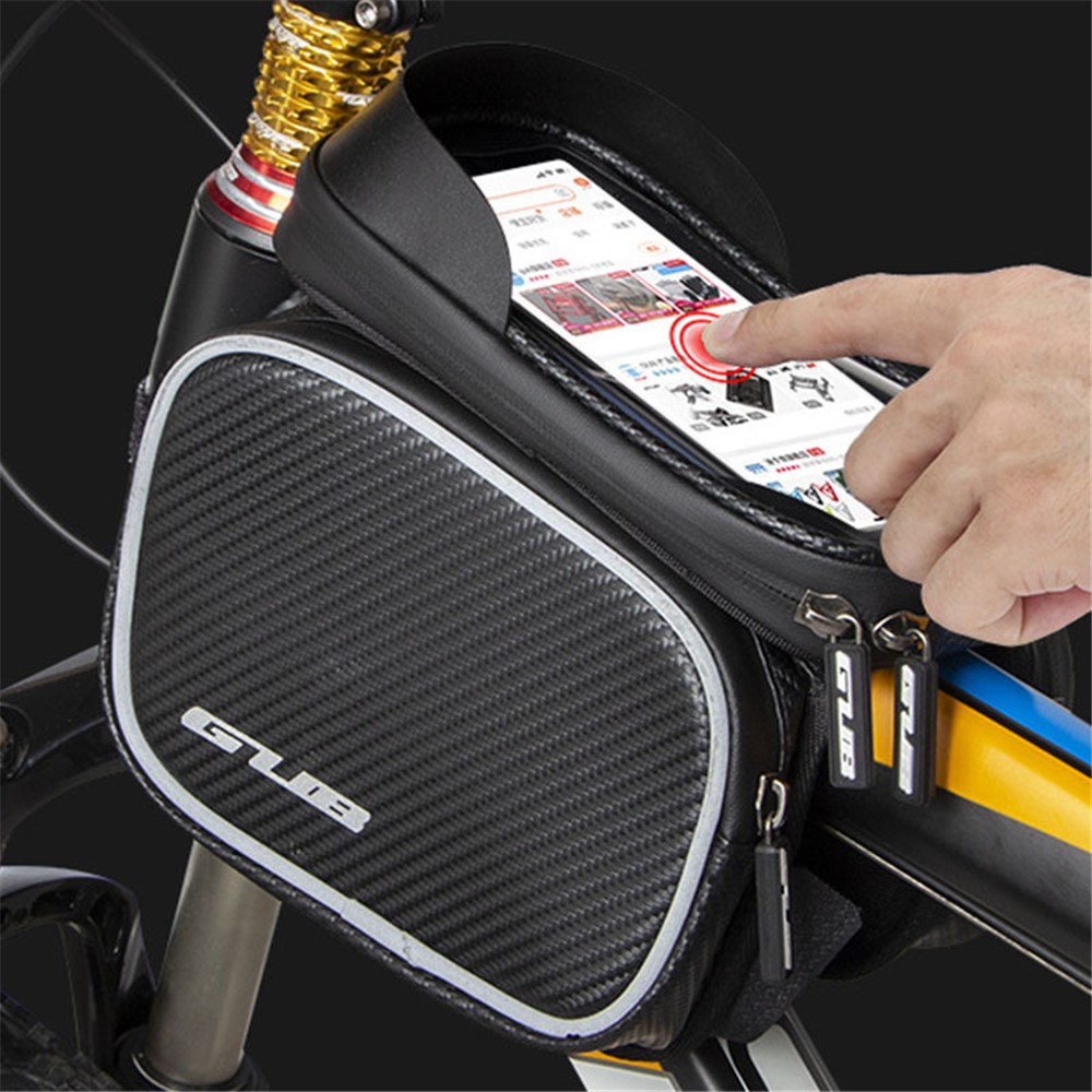 GUB 925 Touch Screen Mobile Phone Bag Bicycle Front Bag with Sun Visor-4