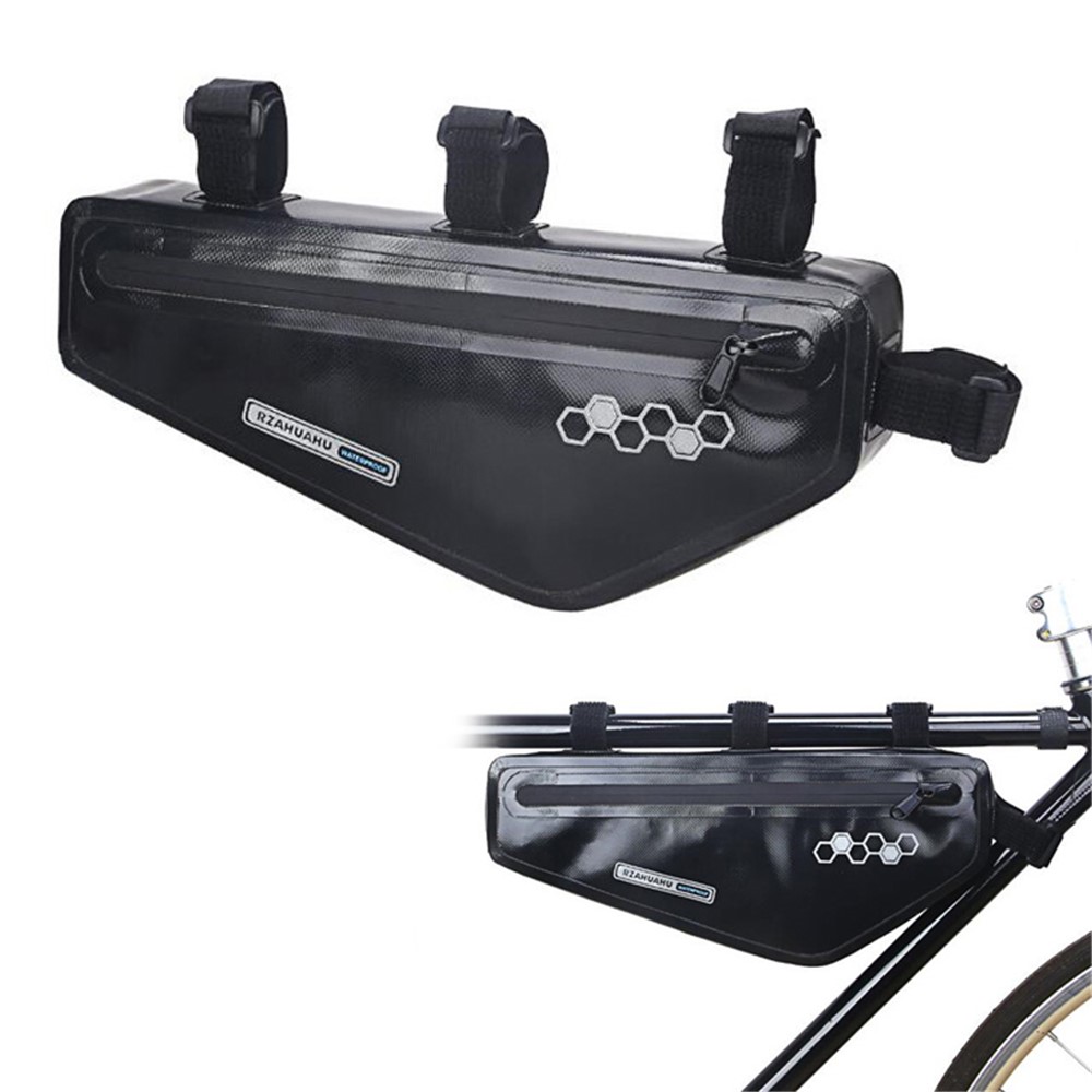 1.5L Bicycle Waterproof EVA Triangle Bag Mountain Bike Front Frame Storage Bag-1