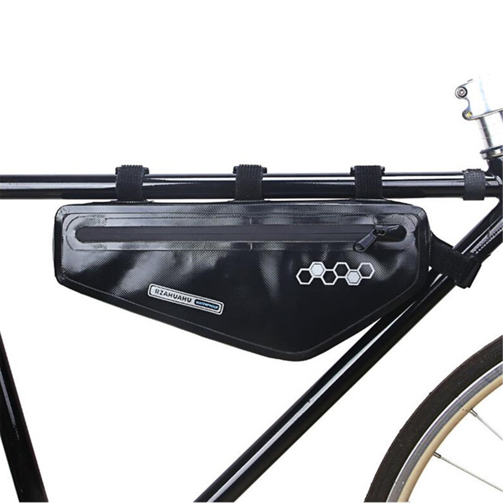 1.5L Bicycle Waterproof EVA Triangle Bag Mountain Bike Front Frame Storage Bag-8