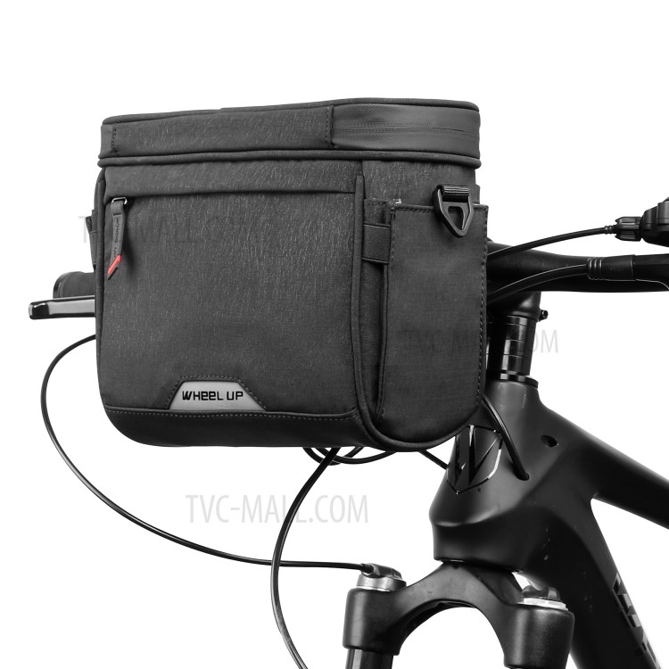 WHEEL UP D21 Mountain Road Bike Bicycle Front Bag Touch Screen Phone Pouch Handlebar Hanging Tools Storage Bag - Black-1