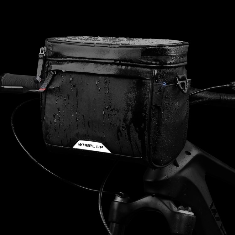 WHEEL UP D21 Mountain Road Bike Bicycle Front Bag Touch Screen Phone Pouch Handlebar Hanging Tools Storage Bag - Black-3