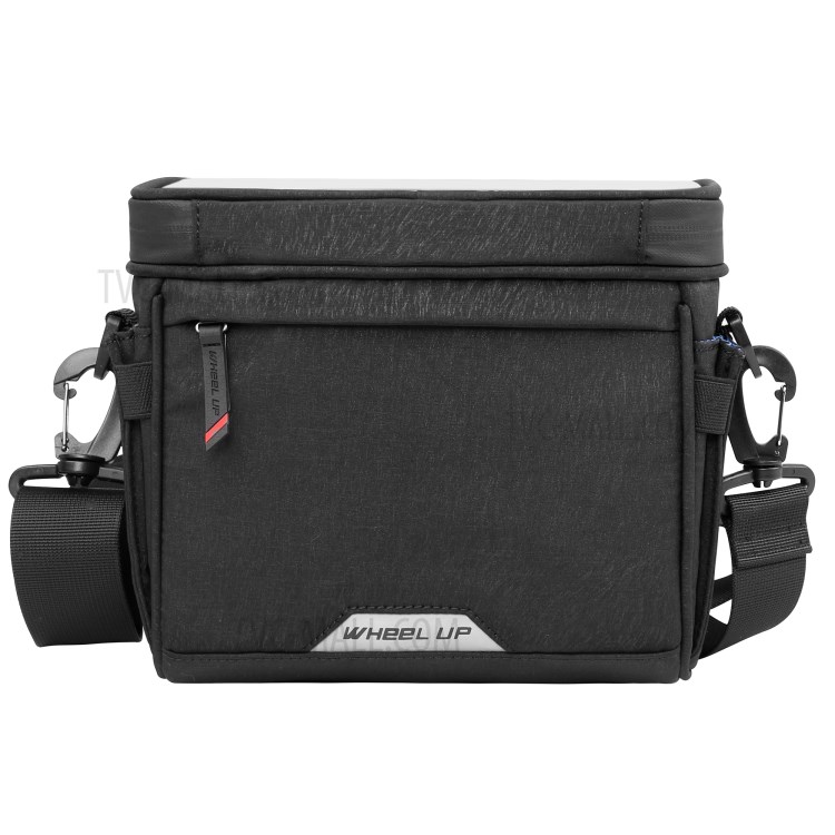 WHEEL UP D21 Mountain Road Bike Bicycle Front Bag Touch Screen Phone Pouch Handlebar Hanging Tools Storage Bag - Black-7