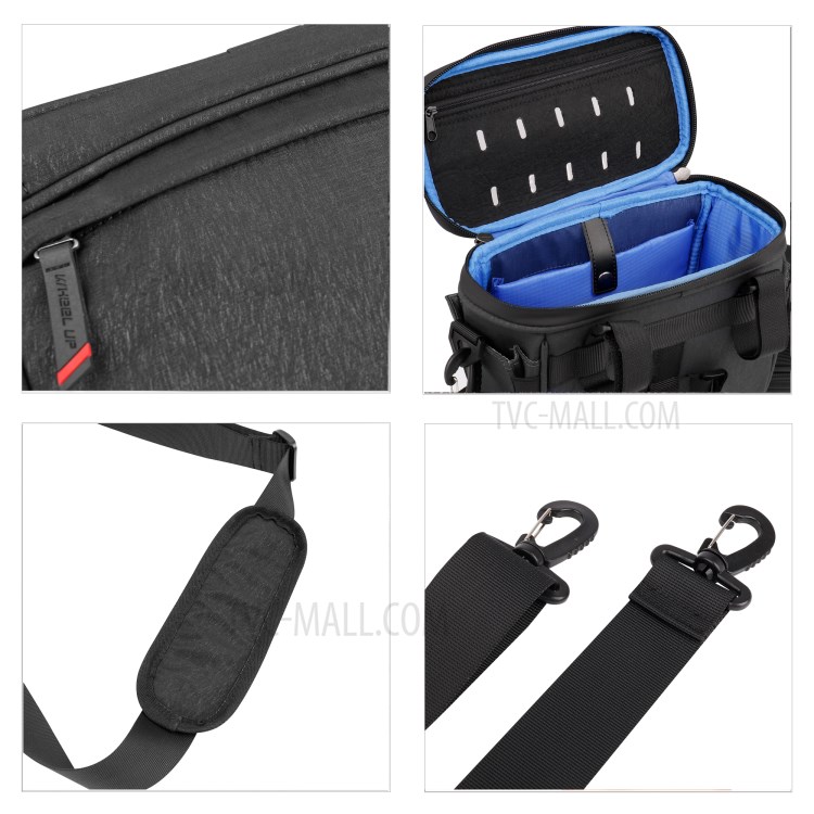 WHEEL UP D21 Mountain Road Bike Bicycle Front Bag Touch Screen Phone Pouch Handlebar Hanging Tools Storage Bag - Black-8