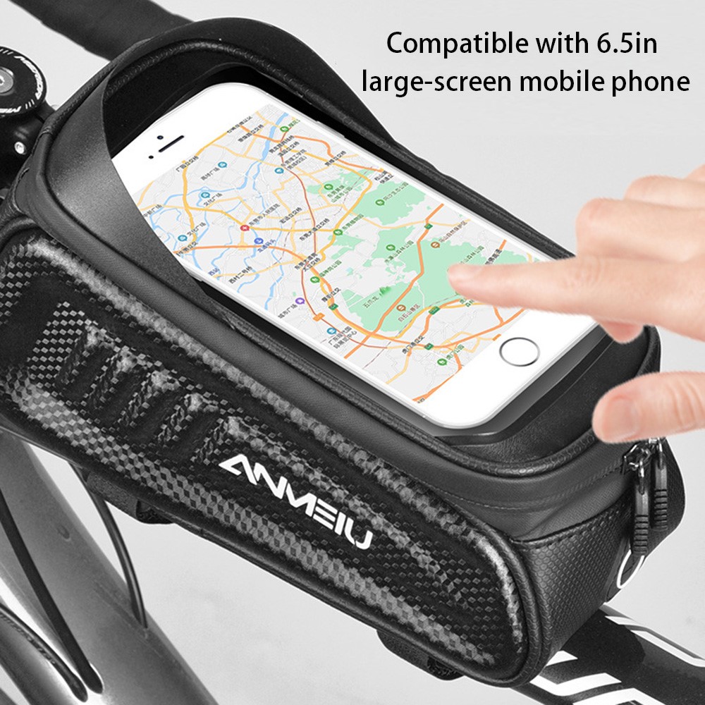 ANMEILU 7025 Waterproof Hard Shell Mountain Bike Frame Top Tube Bag