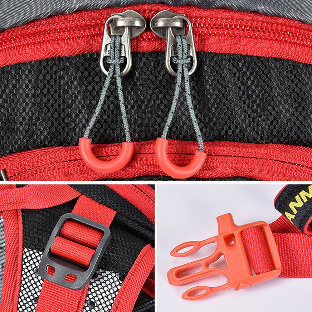 ANMEILU 1037 Cycling Camping Hydration Water Bladder Shoulder Bag Waterproof Helmet Backpack - Red-9