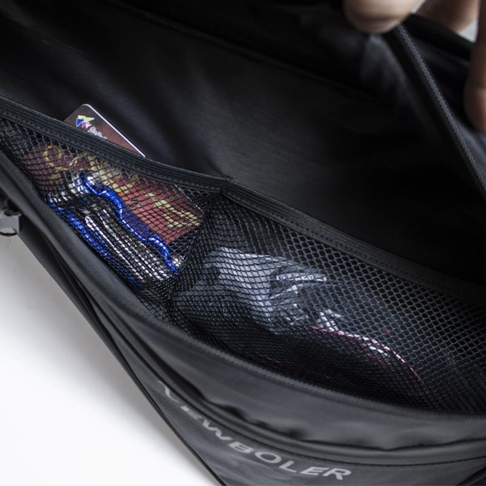 NEWBOLER 2.5L Bike Storage Bag Handlebar Bag Triangle Saddle Bike Frame Pouch for Cycling-6