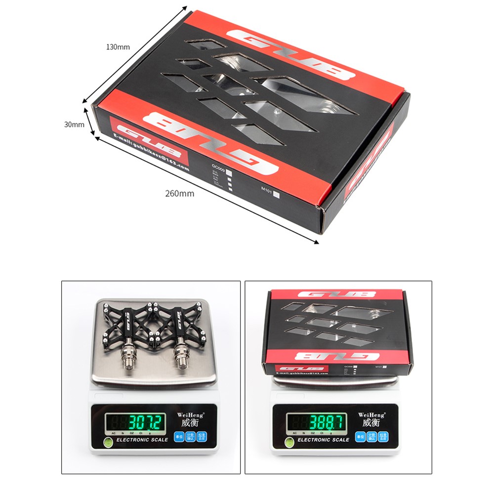 GUB QR009 One Pair Aluminum Alloy Bicycle Pedal Quality Practical Bike Pedal for Road Mountain BMX MTB Bike-11