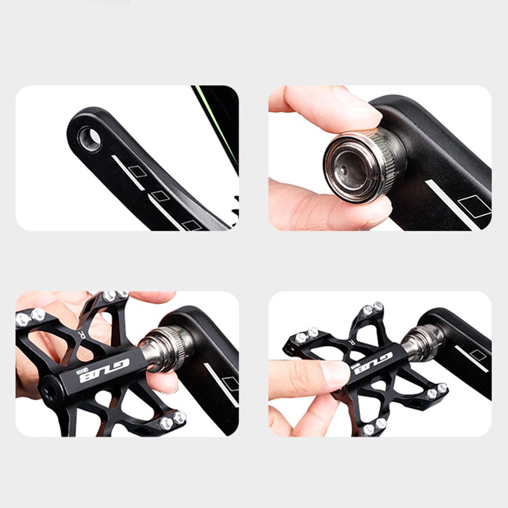 GUB QR009 One Pair Aluminum Alloy Bicycle Pedal Quality Practical Bike Pedal for Road Mountain BMX MTB Bike-2